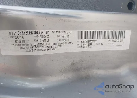 2015 Fiat 500 Pop z USA, uszkodzony, nr VIN 3C3CFFAR2FT590195